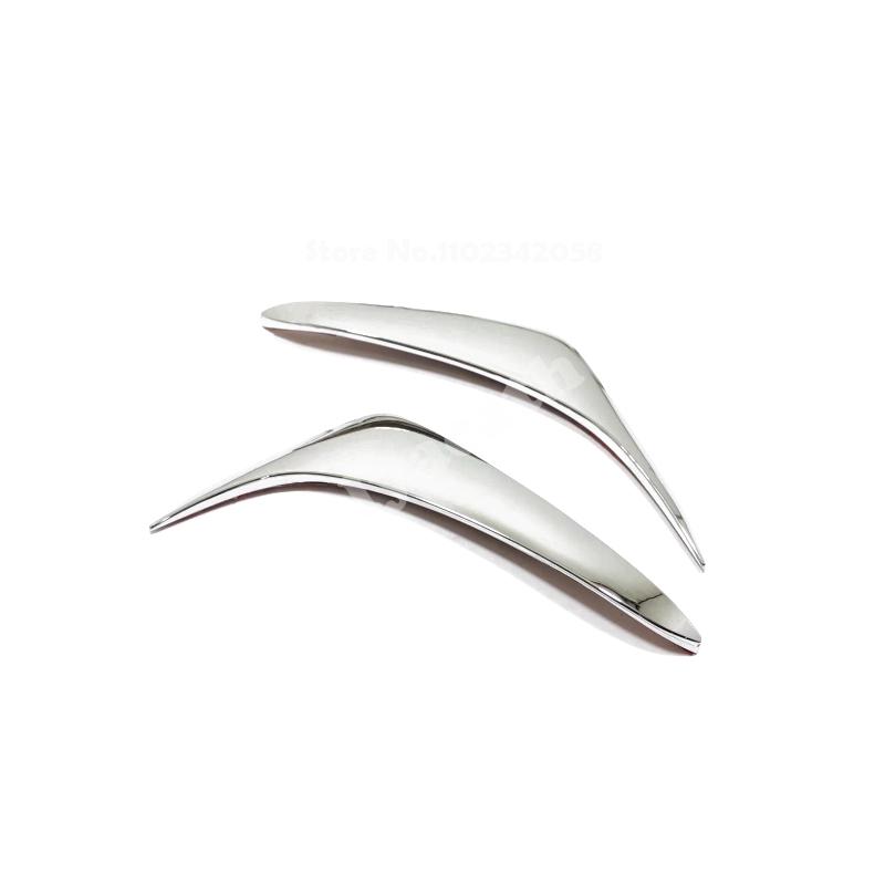 For Toyota Land Cruiser Prado FJ150 FJ 150 2014-2017 ABS Front Headlight decorative strip headlamp eyebrow Exterior Accessories