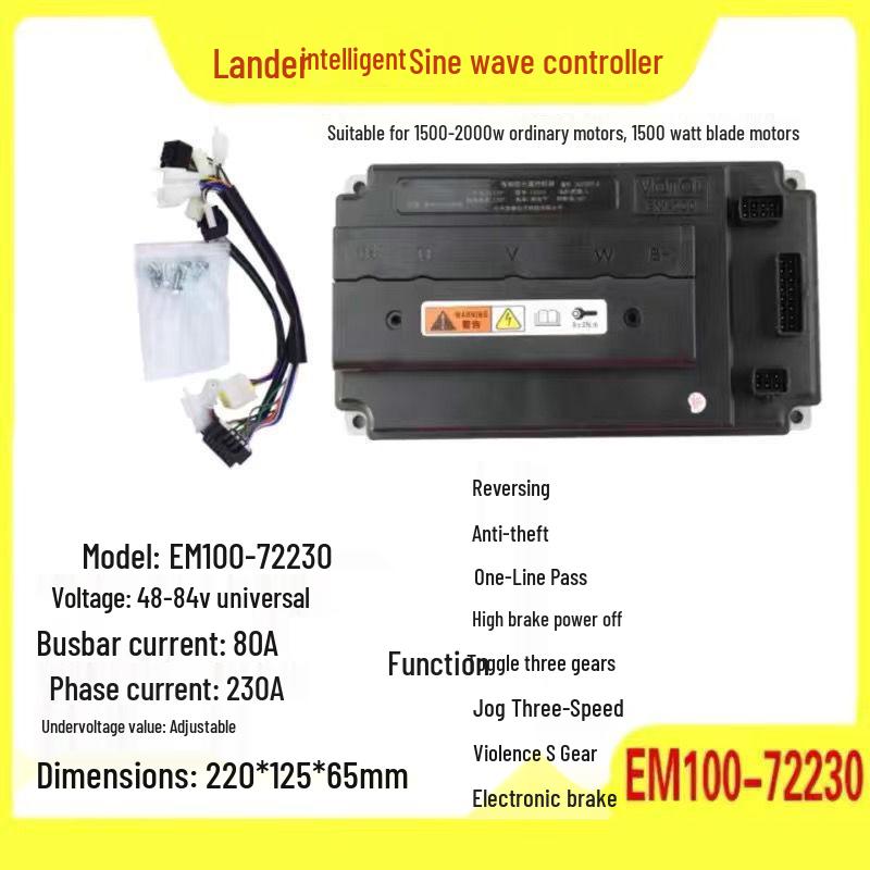 Land Controller Transparent Shell Self-learning Silent Electric Motorcycle Controller