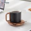 Mr. Nanshan Half-Seen Zen Black Ceramic Coffee Cup Set