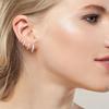 1 Set   Metal Circle Drop Small Earrings For Women Trend Pendant Piercing Earrings Set Jewelry Gift