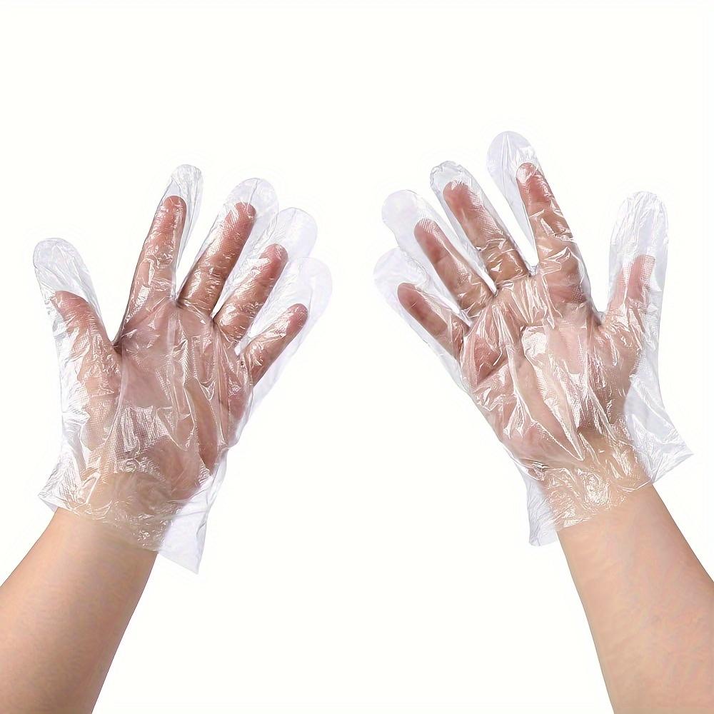 100 Stück Einweg-Plastikhandschuhe - Ideal zum Kochen, zur Essenszubereitung, für den Küchengebrauch, Grillen, Reinigen, Restaurant ZSY