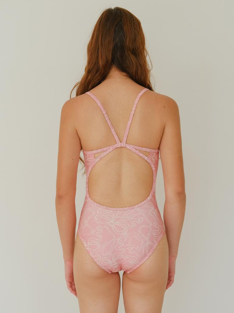 Painbei Bow Back Dress Bow Pink