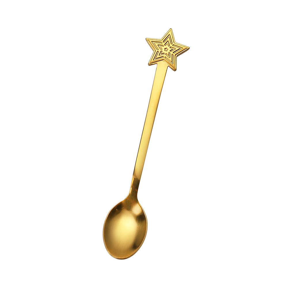 Stainless Steel Cartoon Snowman Coffee & Dessert Stirring Spoon