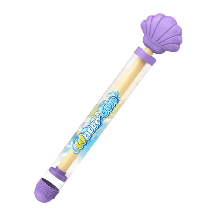 

Sparkling Jet Water Toy Shell Theme Pull Pump Reusable Ocean Themed Water Shooter Toy for Outdoor Activity фиолетовый