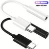 2/4PCS USB-C Type-C to 3.5mm Black Audio earphone adapters USB Type-C to 3.5mm female headphone jack adapter 3