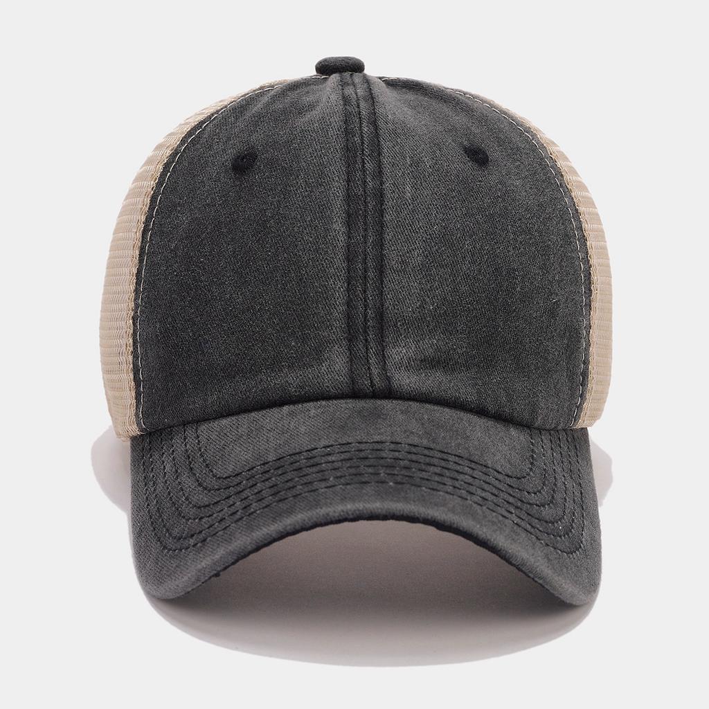 Europäische und amerikanische Mode Retro Netzstoff-Spleiß atmungsaktive Baseballkappen Herren- und Damen-Hochwertige Hüte Golf Sport Sonnenschutzkappen