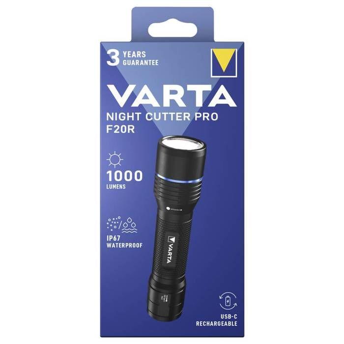 Varta Flashlight VARTA Night Cutter Pro F20R Rech. Box 1000 Lm 18920101111
