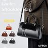 MFFOR Genuine Leather Boston Shoulder Crossbody Large Popular for Commuting Women's Bag, Bag, 2-Way Handbag, Bag, Soft, Stylish, Capacity, Simple,