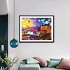 5D Diamantmalerei Stickerei Stadt Burg Strassstein Bild DIY Diamantmalerei Straßenlandschaft Mosaik-Set Handgemachtes Geschenk