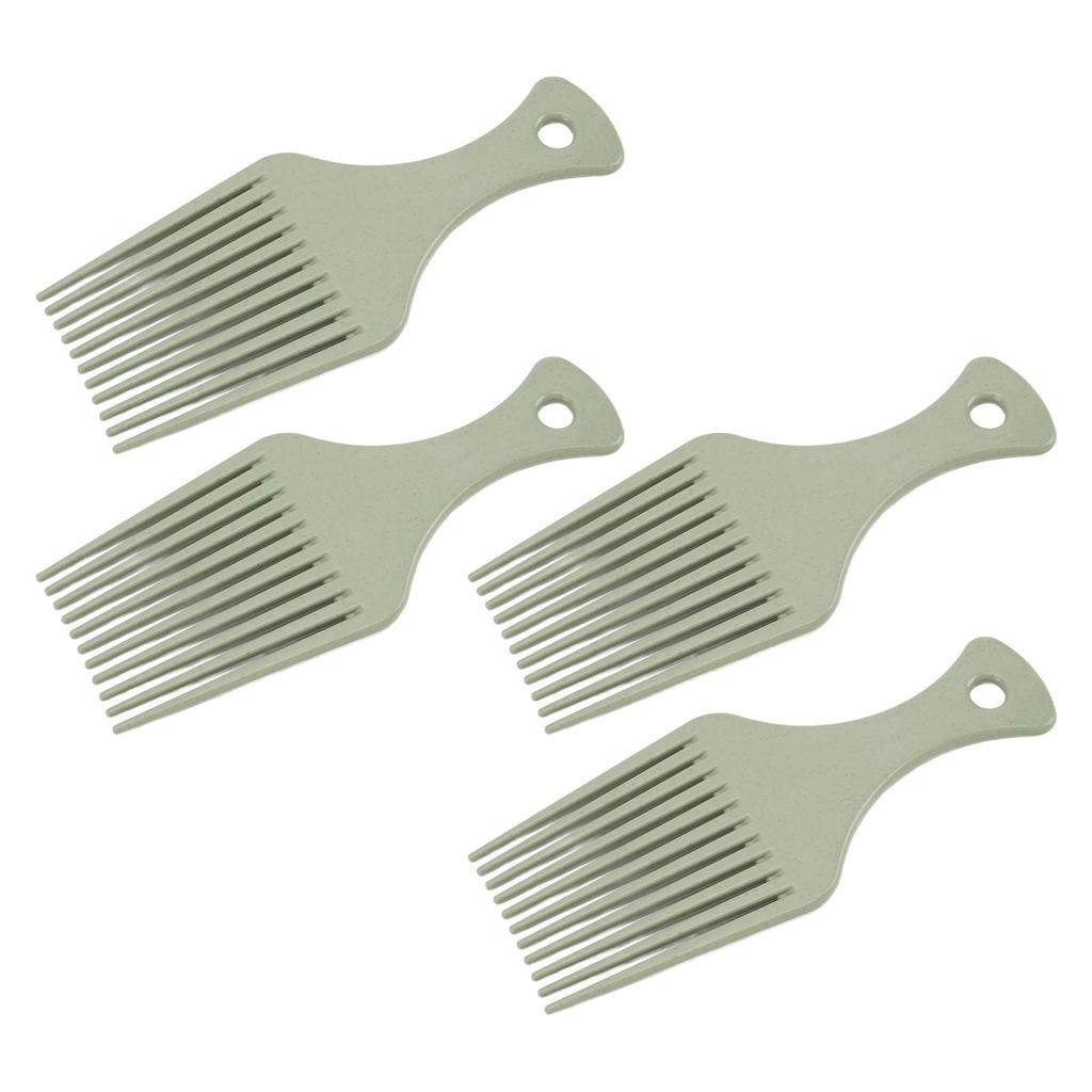 10Pcs Wide Tooth Comb Compact Portable Ergonomic Handle Hair Dyeing Styling Grooming Brush for Home Travel Salon