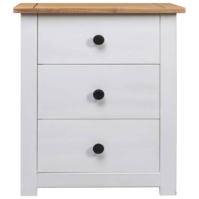 Maison Exclusive - Table de chevet Blanc 46x40x57 cm Pin Gamme Panama