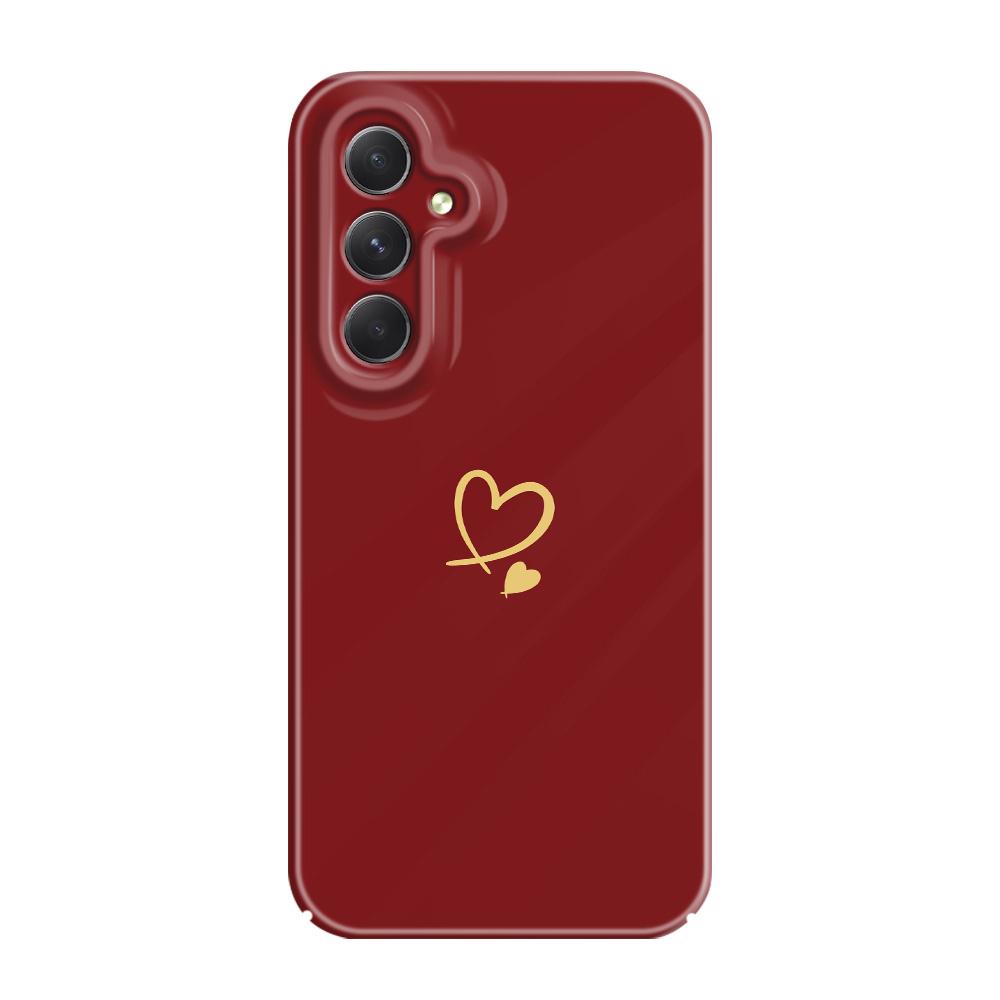 

Simple Love Phone Case For Samsung Galaxy A54 A34 A24 A14 A04 A73 A53 A33 A23 A13 A72 A52 A32 4G 5G Film Hard Cover Samsung A52