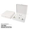 Elegant White Crown Buckle Jewelry Box for Exquisite Ornament Storage and Wedding Ring Display