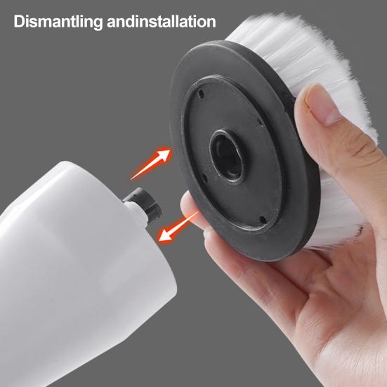 Electric Cleaning Brush Cordless Smart Functions Type-C Fast Charging IPX6 Waterproof One-Button