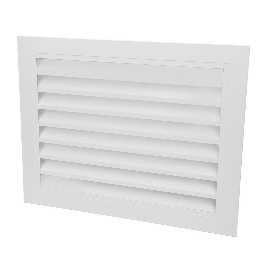 Fixed Return Air Louver Window Aluminum Alloy 400x300mm Air Conditioning Vent Cover for Bathroom Kitchen Wall Square