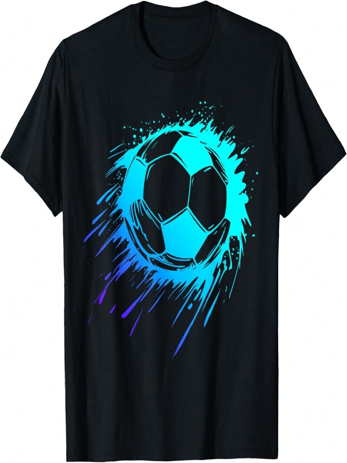 Blue Soccer Ball Soccer Player unisexs Soccer Boys Soccer T-Shirt S разноцветный