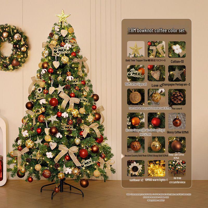 2025 Large DIY Ins Style Christmas Tree Ornament Set for Living Room