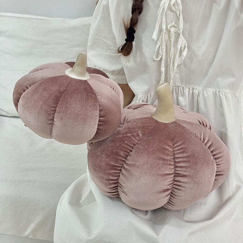 Cuscino Peluche Zucca Per Regalo Bambini Halloween Con Copertura in Velluto