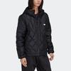 Adidas Originals Solid Color Logo Hooded Down Jacket Men Outerwear Black HL9205