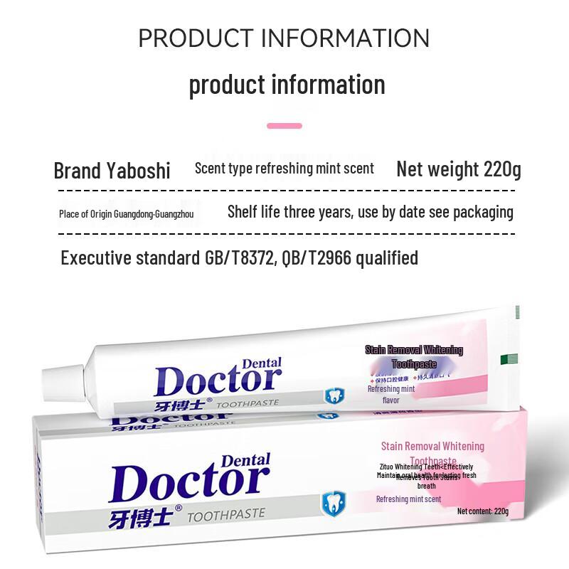 DR. Zahnaufhellungs-Zahnpasta mit Mehrfachwirkung