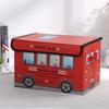 Fabric Storage Bin With Foldable Cover For Car Organizing And Home Use