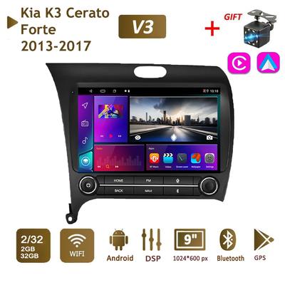9" Autoradio 2+32GB Für Kia K3 Cerato Forte 2013-2017 WIFI 2 DIN-Android Auto-Carplay-Gps