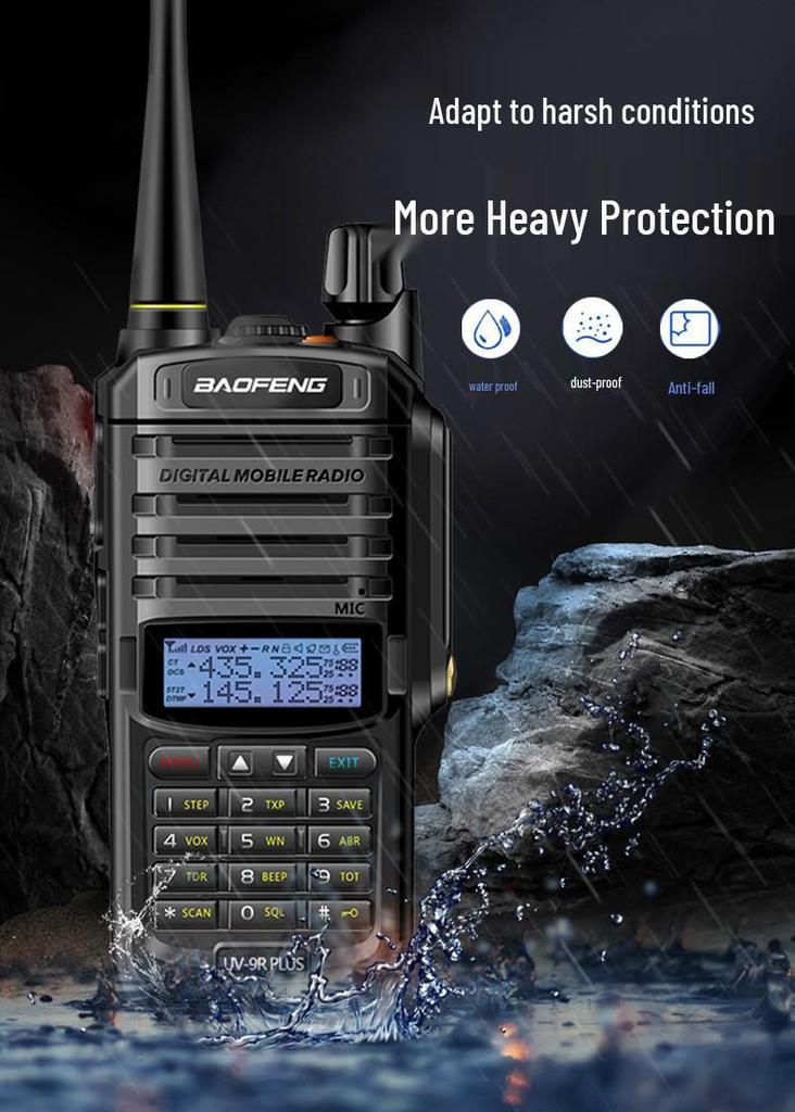 Baofeng UV9R Pro Waterproof 18W High Power Long-Range Walkie-Talkie