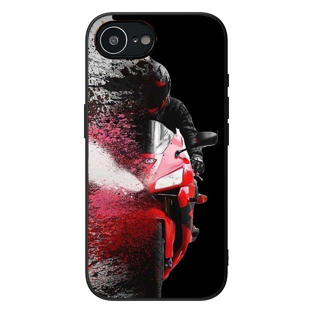 Weiche Hülle für Apple iPhone 17 16 14 15 Pro Max Plus 15+ 16E XR ProMax Air 16+ Handyhülle Motorrad Sport Moto Cross