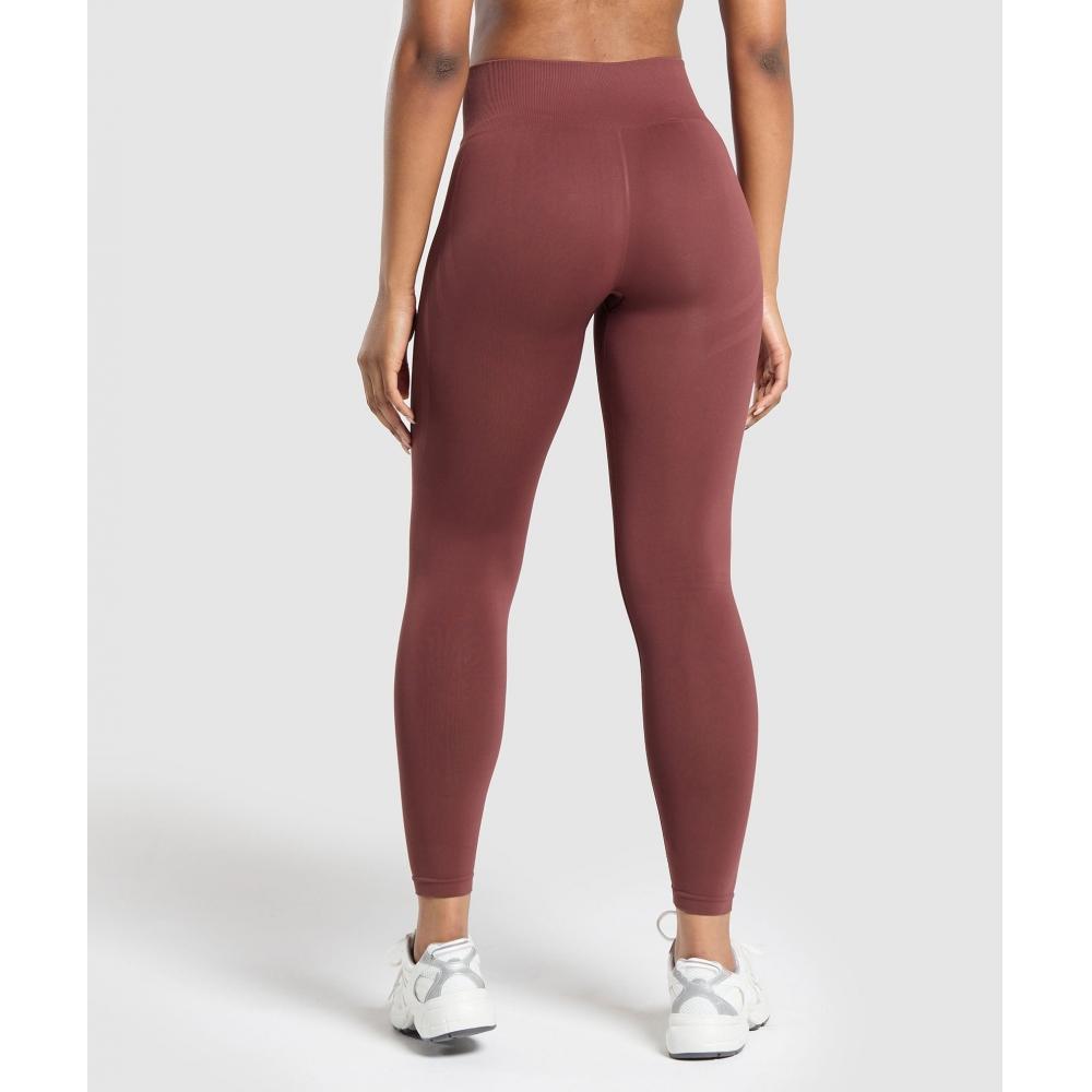 Gymshark Everyday Seamless Leggings Burgundy Brown B7a3l Rbqv
