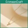 Stylish Copper And Zirconia Comma Pendant Necklace For Women Perfect For Casual And Office Wear