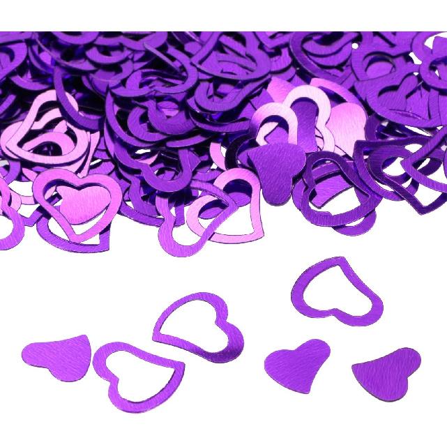 ONLYKXY 1200Pcs Love Heart Shaped Confetti, Table Wedding Decoration, Glitter Confetti for Wedding Party (Silver)