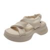 Sandals women's summer new muffin platform casual beach shoes high-end French with skirt Roman shoes