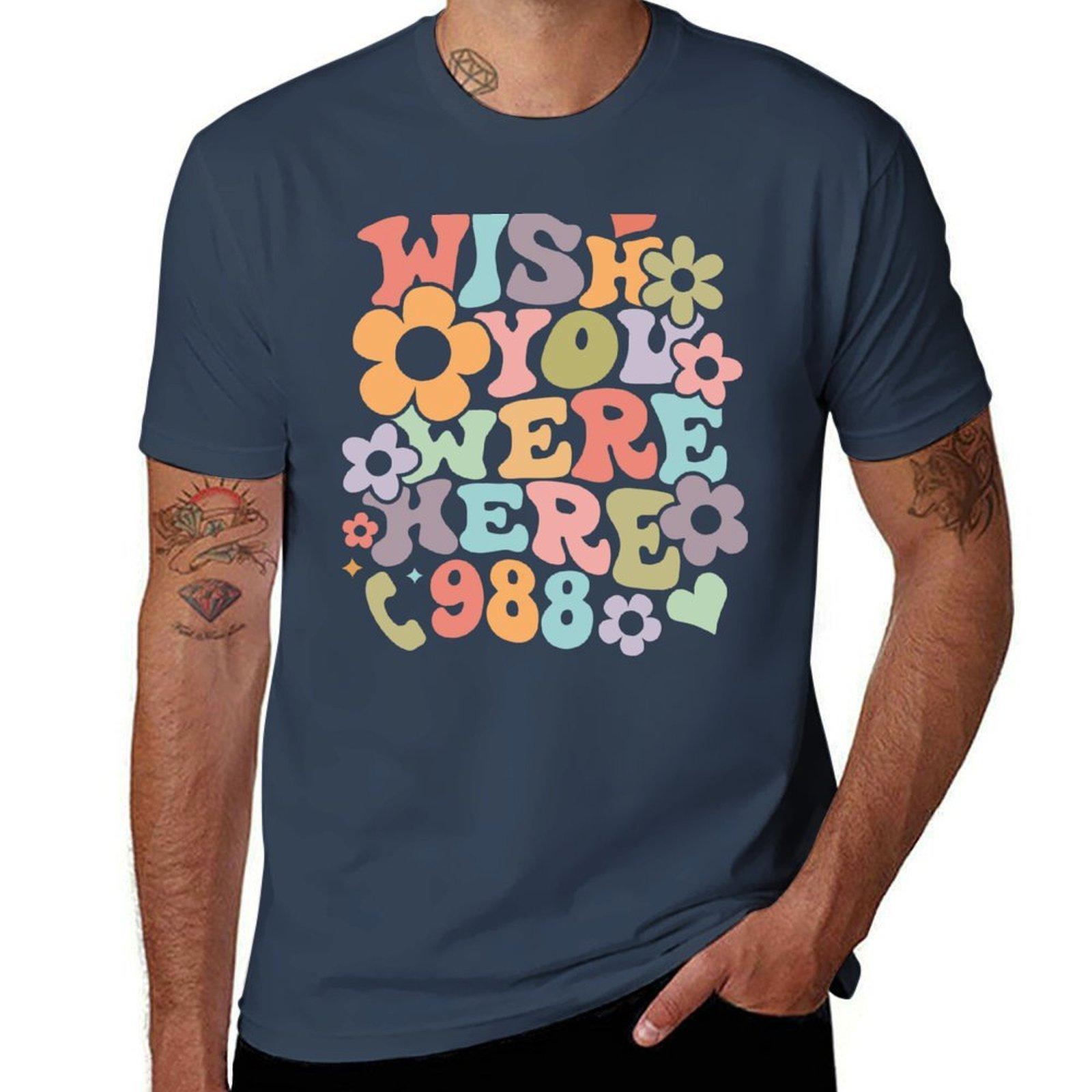 Wish You Were Here mental health matters TShirt man t shirts high quality luxury brand man t shirts cotton TShirt S