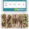 112 Pieces of M6 X 10-50mm Flange Hexagon Head Bolt-nut Kit, 8.8 Grade Alloy Steel Metric Flange Hexagon Screws and Nuts