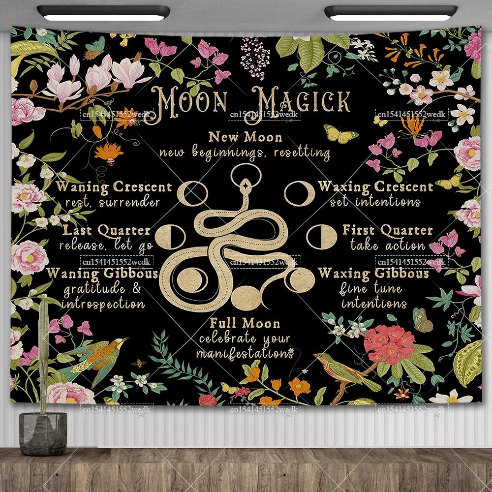 Snake Altar Cloth Wall Tapestry Astrology Tablecloth Divination Tapestries Aesthetic Room Decoration Tarot Astrology Tapestrys