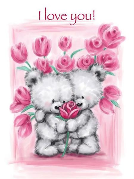 5D Diamond Painting New Arrivals Cartoon Bear Full Square/Round Embroidery Animal Flower Mosaic Home Decor Handmade Gift
