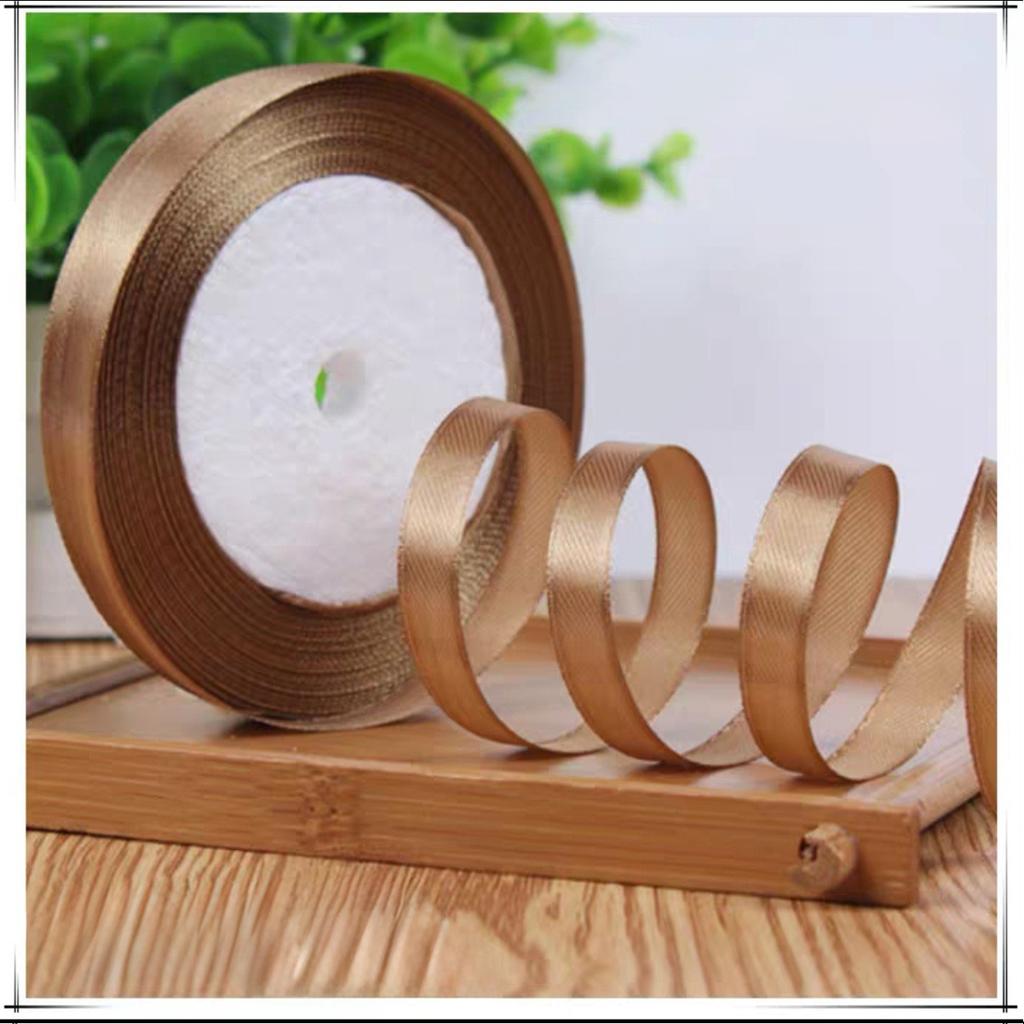 Wholesale 22 Meter/roll Stain Ribbon 1CM Polyester Ribbon for Gift Packing Wedding Party Decoration DIY Handmade Craft Supplies