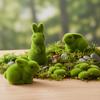 Moss Green Easter Decorations Simulation Moss Easter Bunny Figurines Bunny Figurine  Outdoor Patio