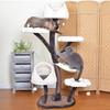 Large Cat Tree Tower with 6 Levels, Cat Climbing Frame & Activity Center with Scratching Posts, 63.8 Inches Tall for Indoor Cats