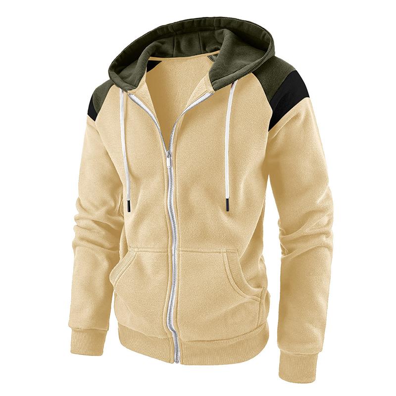 Men's Hoodie Casual Winter Apparel Hoodies Sweatshirts Casual Sports Cardigan Long Sleeved Zipper Men