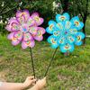 Colorful Outdoor Peacock Double-Layer Large Windmill for Scenic Areas and Night Markets