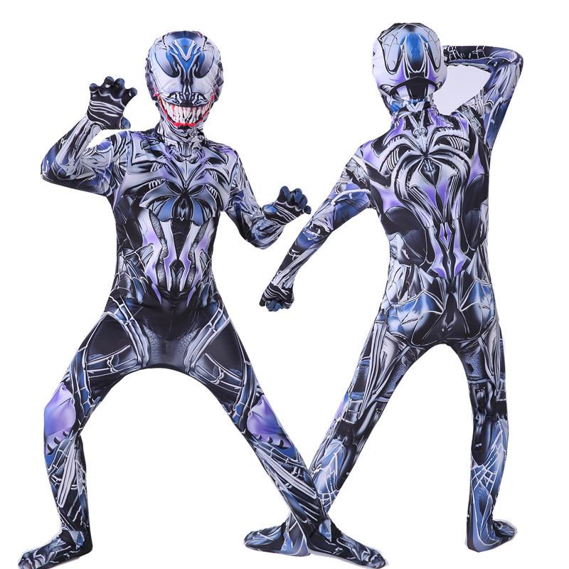 Venom Bodysuit Costume Adult Super Bodysuit Halloween Clothes Kids Venom