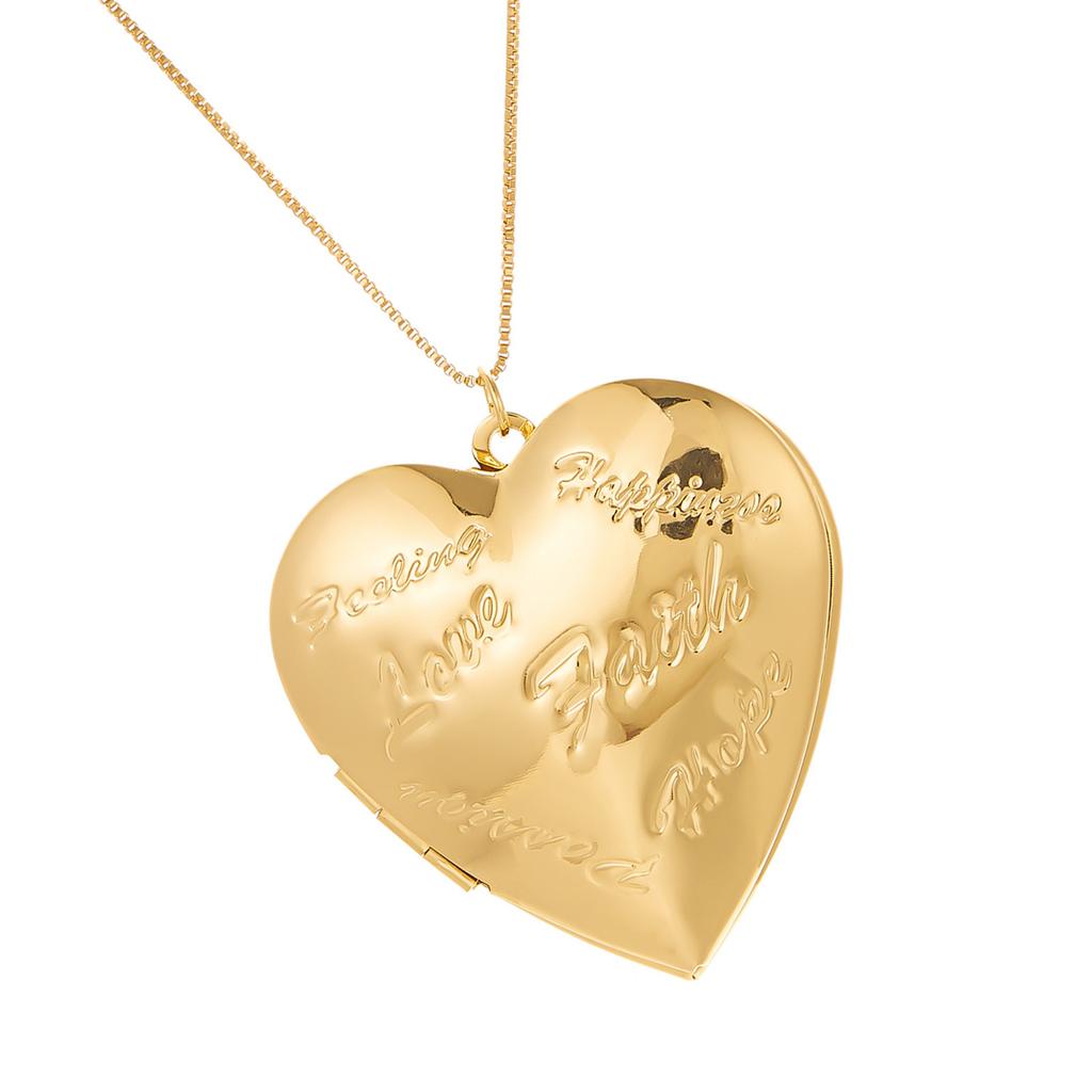 Elegant Silver Plated Love Heart Photo Locket Necklace Customizable Adjustable Length Unique Carve Flower Pattern