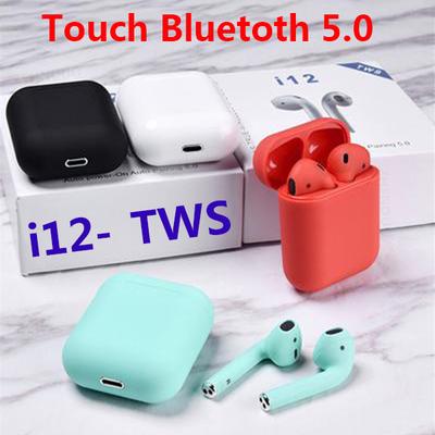 I12 Tws Pop Up Słuchawki Bluetooth Bezprzewodowe sterowanie dotykowe Słuchawki douszne Słuchawki douszne Słuchawki