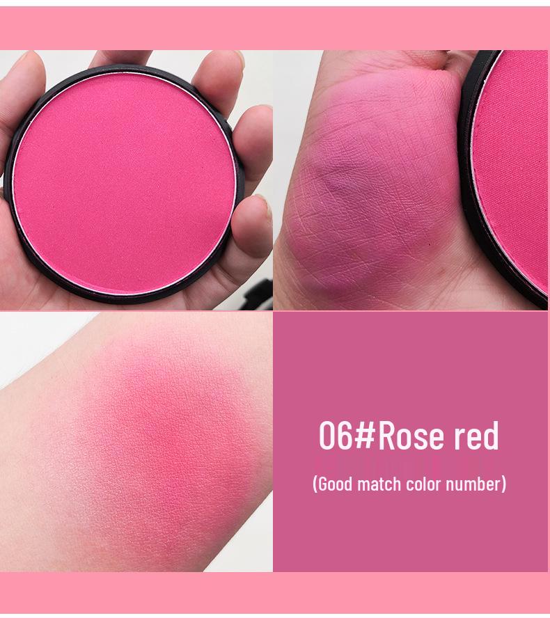 Youruo Hot-Selling Single Color Blush & Contour Rouge Powder: Delicate Whitening Orange Dragon Fruit Highlighter