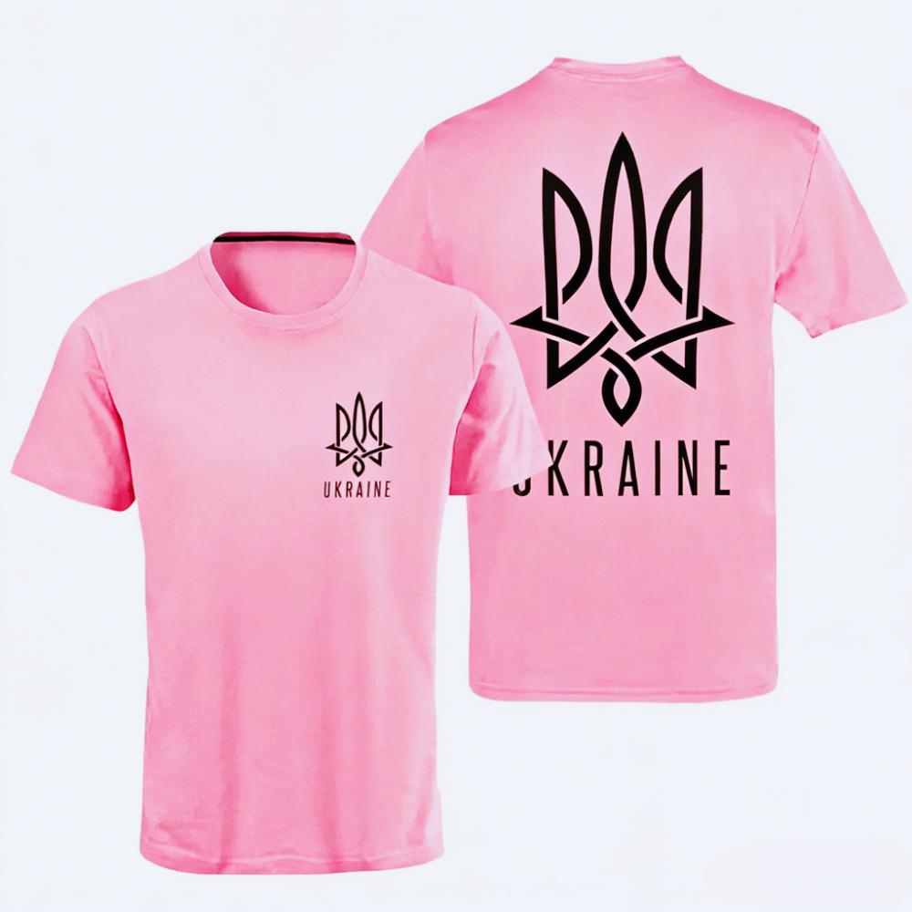 Ukraine Flag Double Sided Print TShirt Patriotic Cotton Tee for Men And Women Ukrainian National Pride Casual Streetwear Gift