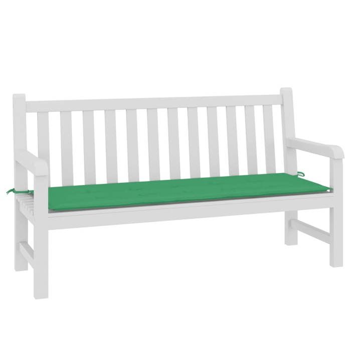 VidaXL Coussin de banc de jardin vert 150x50x3 cm tissu oxford 43207