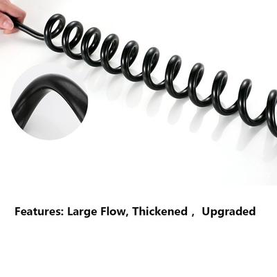 1.5/2/3 Meter Telephone Line Style Spring Shower Hose Flexible Anti-wrap Bath Sprayer Connect Pipe Large Flow Retractable