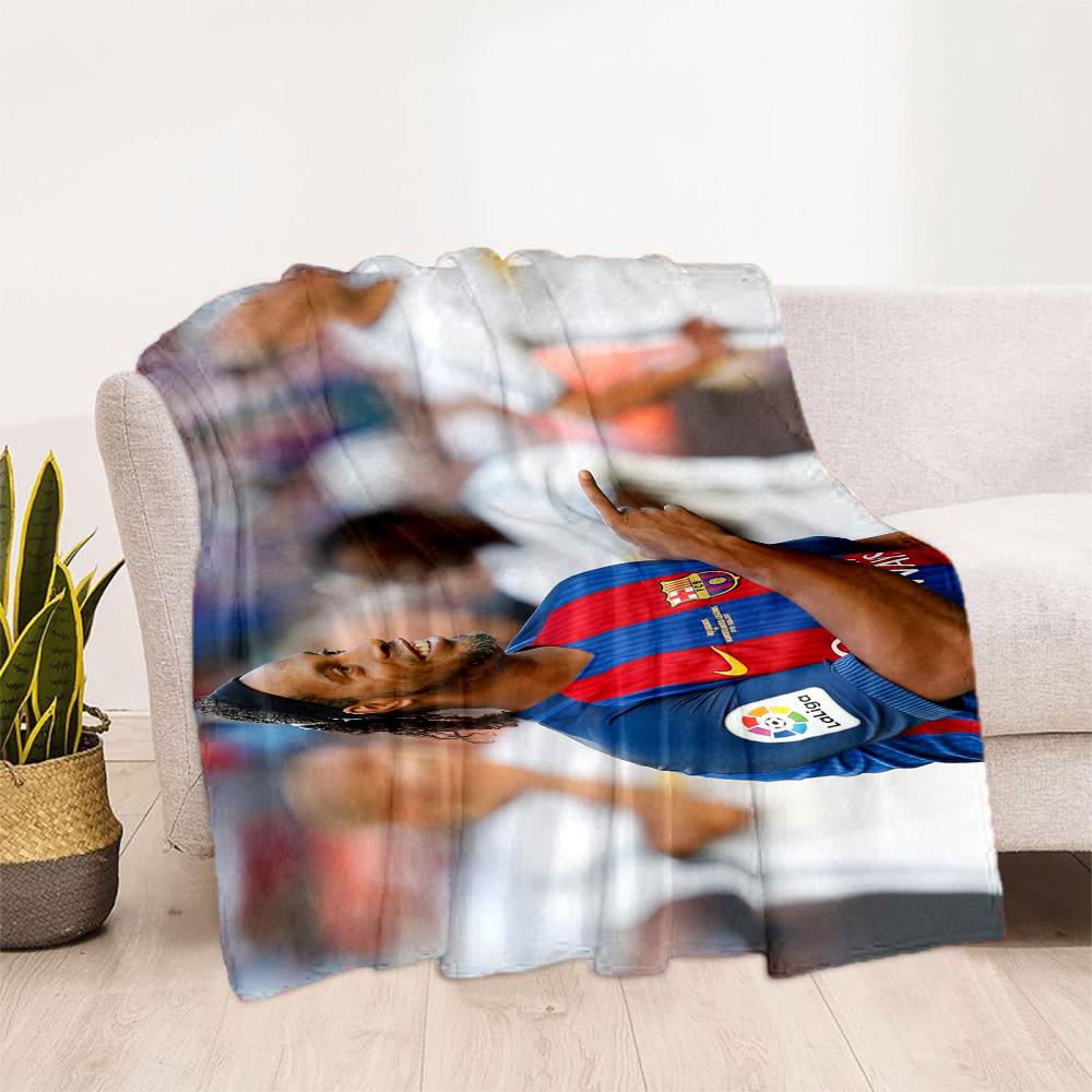 Chelsea Player Action Blanket Warmthful Decor Suitable for Livingroom Bed Seaside for All Occasions Modern Perfect Gift for Relatives and Friends