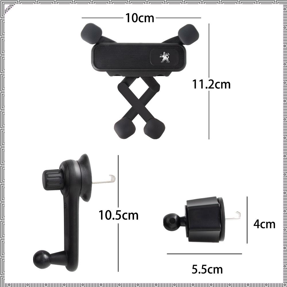 1pc Gravity Universal Car Air Vent Phone Holder Shockproof GPS Clip For Peugeot Lion Badge 308 3008 2008 306 Hub Cap Accessories